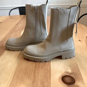 Zara Bone/Beige Boots